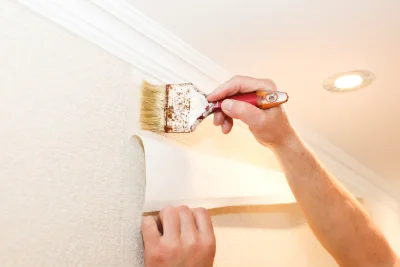 Pose de papier peint à Croix-Chapeau — revêtements muraux et toiles de verre